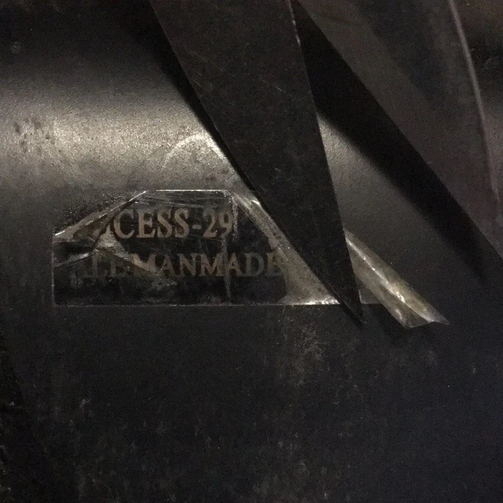 Anna Michelle Stiletto soft black almond toe zip over the knee cuff boot 29 EUC - Picture 12 of 17